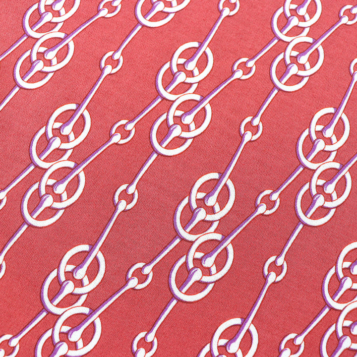 Discounted Excellent HERMES Short sleeve T-shirt All-over pattern design Red series 34
