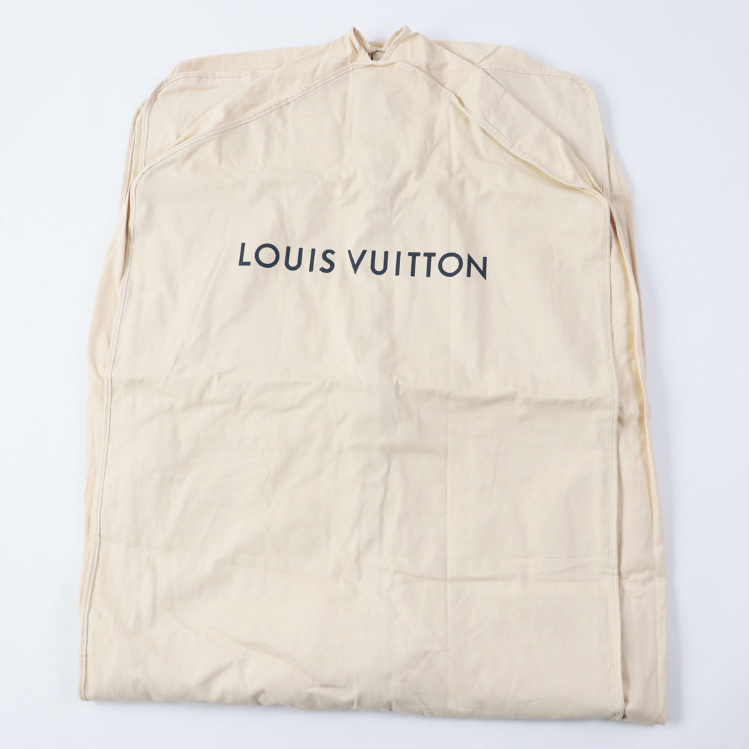 Discounted Great LOUIS VUITTON coat Leather piping, Monogram lining, Belted wrap Women 38