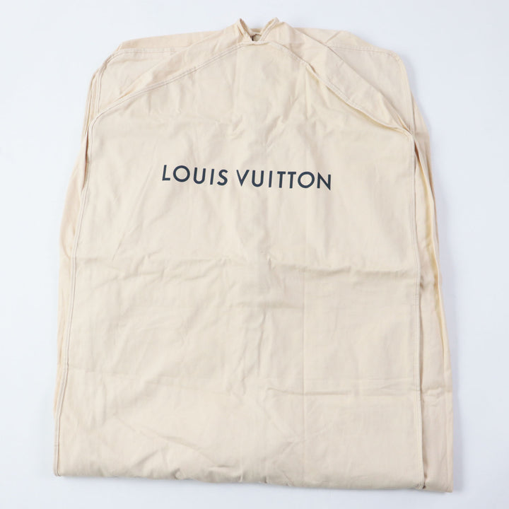 Discounted Great LOUIS VUITTON coat Leather piping, Monogram lining, Belted wrap Women 38