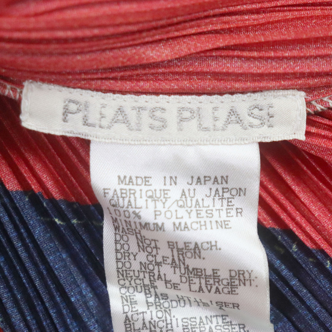 Discounted Excellent PLEATS PLEASE Jacket tree&dinosaur Rare Red series Women 3 PP94-JK536