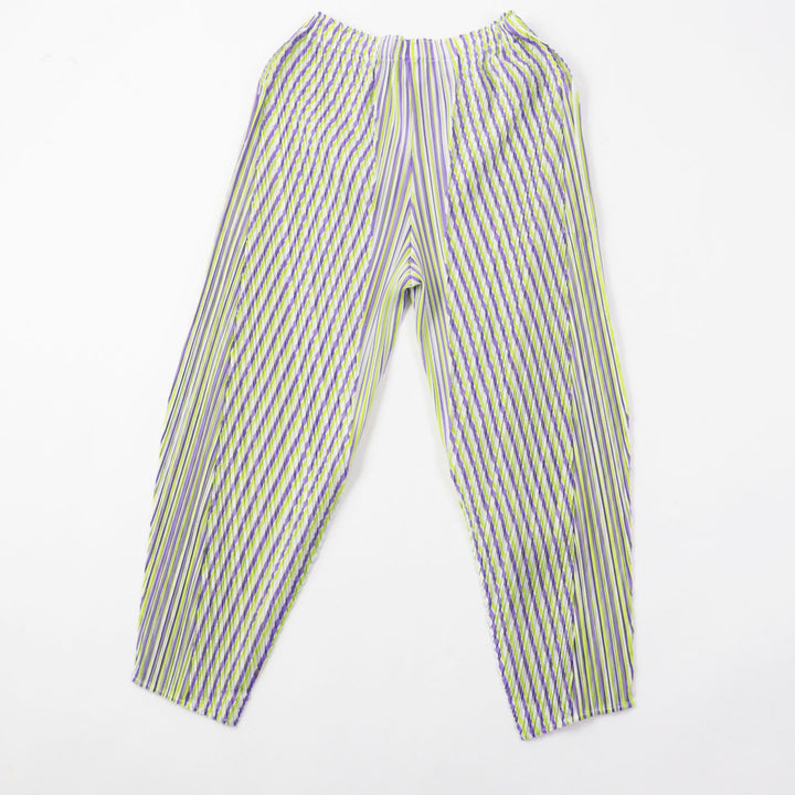 Discounted Excellent PLEATS PLEASE Pants CROSSROAD purple polyester Women 2 PP31JF692