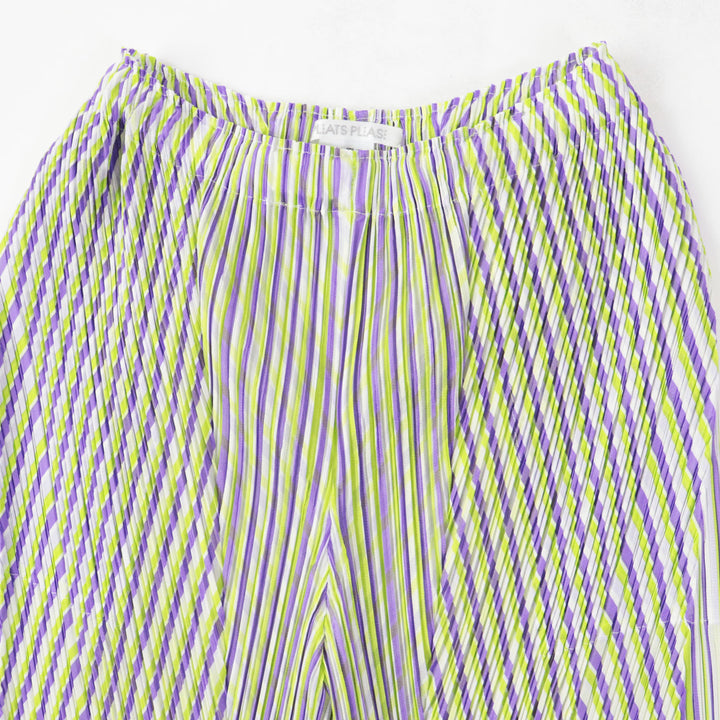 Discounted Excellent PLEATS PLEASE Pants CROSSROAD purple polyester Women 2 PP31JF692