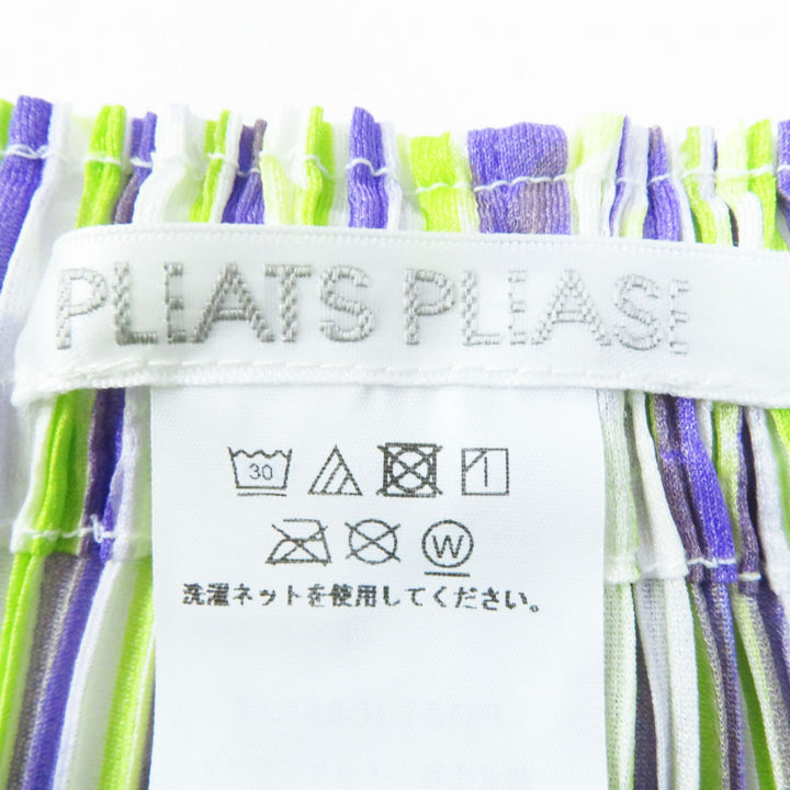 Discounted Excellent PLEATS PLEASE Pants CROSSROAD purple polyester Women 2 PP31JF692