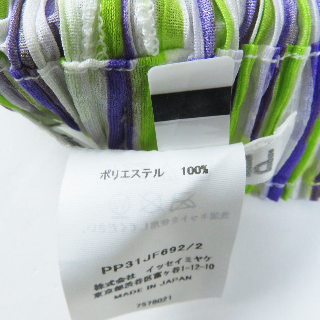 Discounted Excellent PLEATS PLEASE Pants CROSSROAD purple polyester Women 2 PP31JF692