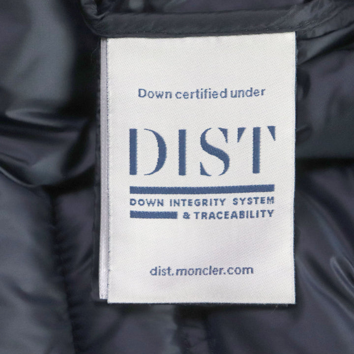 Discounted Excellent MONCLER Down jacket FER Logogram Navy Nylon Women