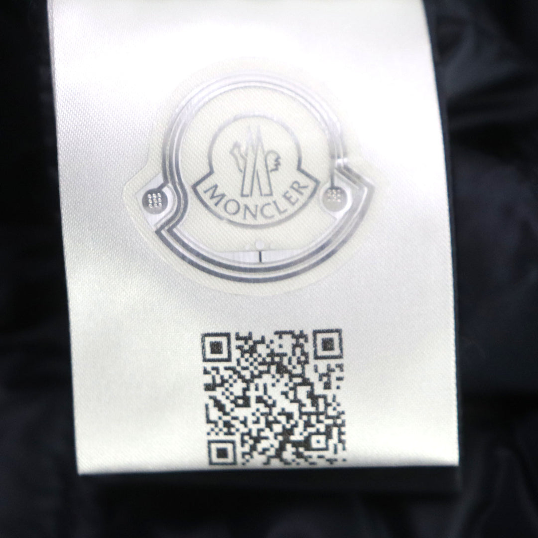 Discounted Excellent MONCLER Down jacket FER Logogram Navy Nylon Women