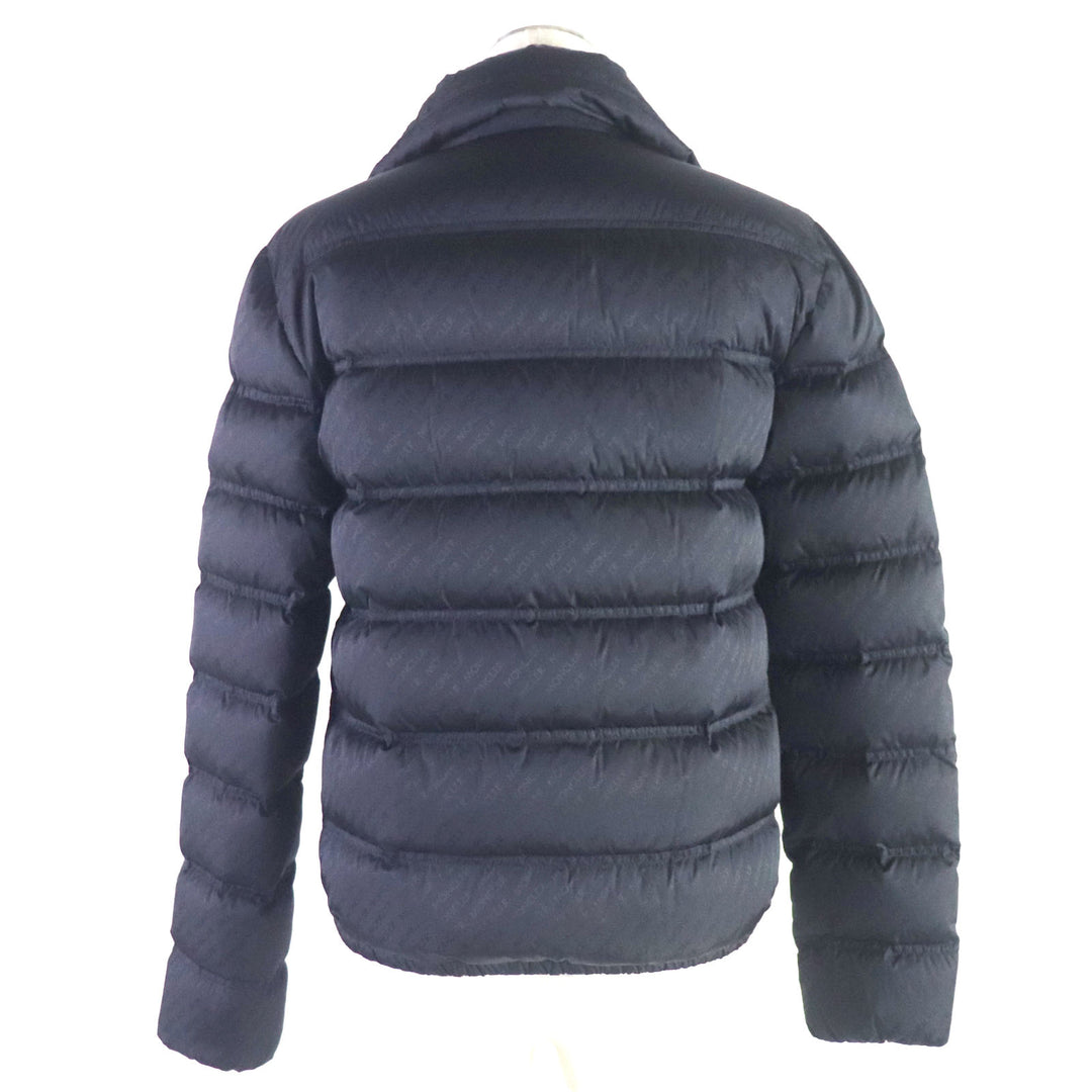 Discounted Excellent MONCLER Down jacket FER Logogram Navy Nylon Women