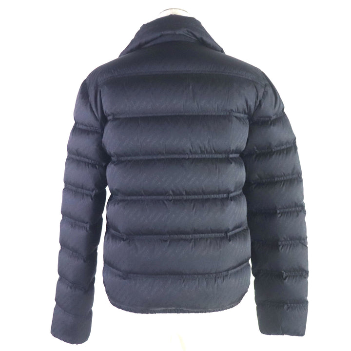 Discounted Excellent MONCLER Down jacket FER Logogram Navy Nylon Women