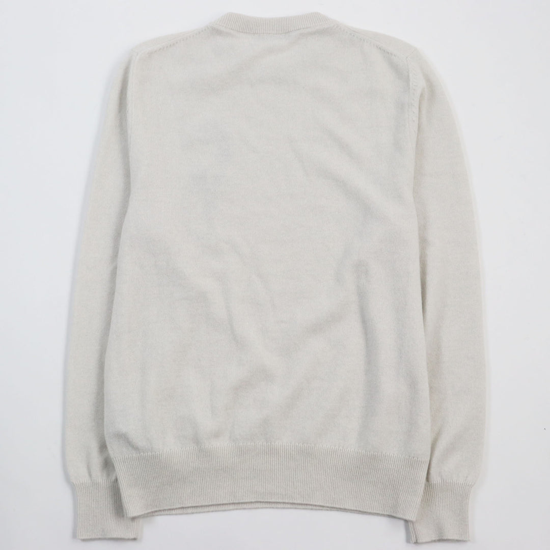 Discounted Excellent DIOR sweater CD Interlace Knit Gray cashmere mens XS 343M640AT721