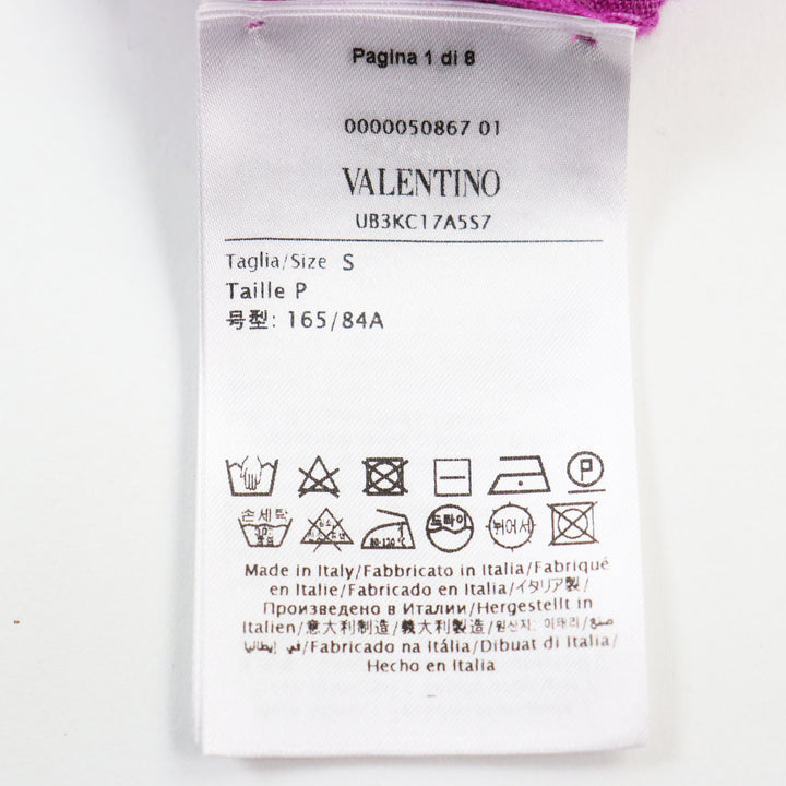 Discounted Great VALENTINO sweater with embroidered logo pink cashmere mens S UB3KC17A5S7