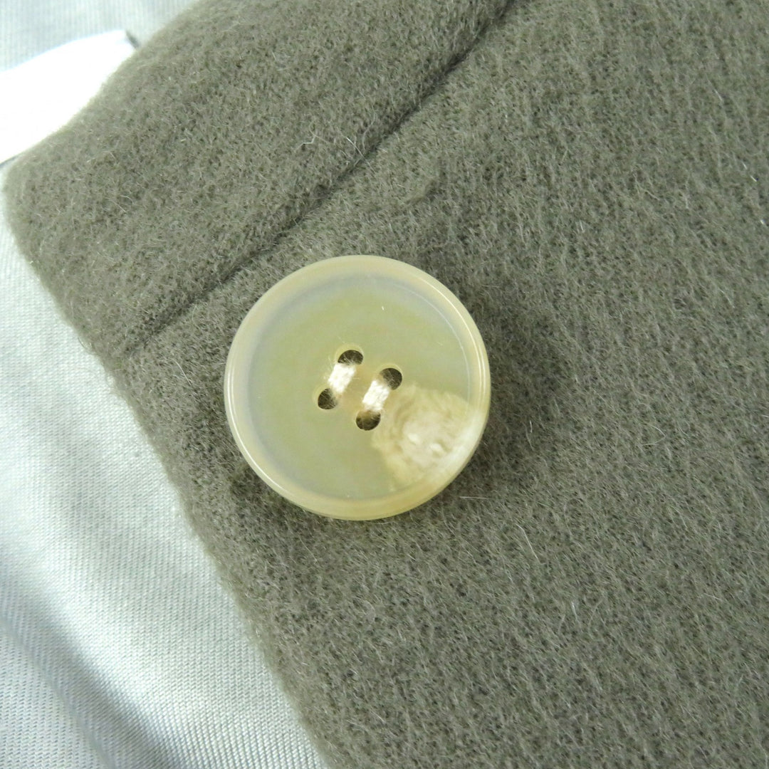 Discounted Pristine SEEALL coat 25% cashmere, band collar, concealed placket, wool 36 SAW21
