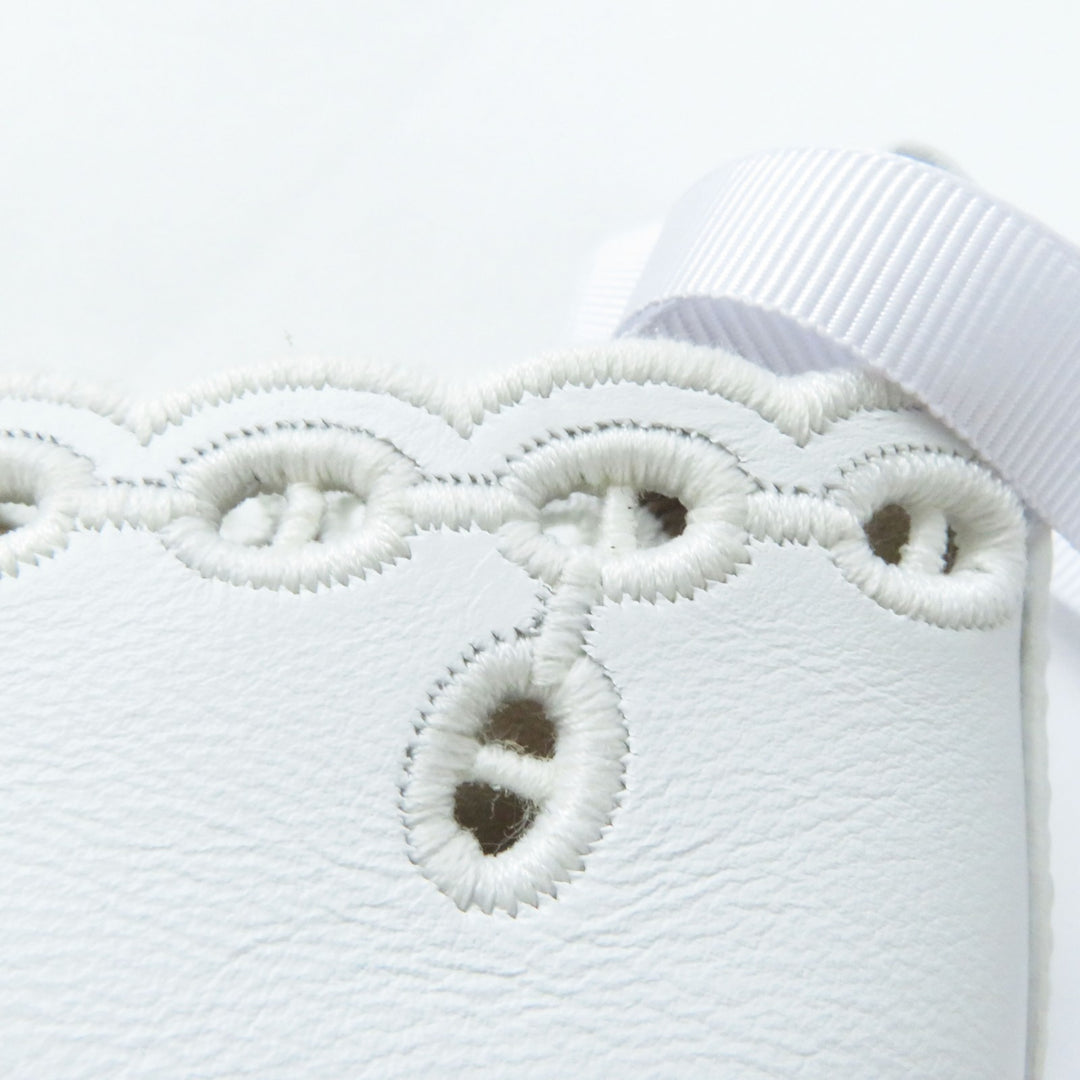 Discounted Pristine HERMES Leather shoes Guapa shane d'ancle espadrilles white leather