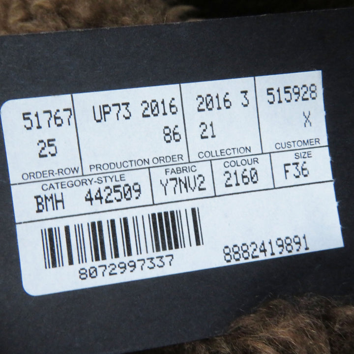 Discounted Pristine SAINT LAURENT PARIS Mouton coat Brown Mouton Women 36 442509