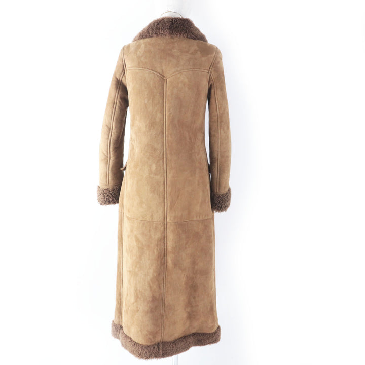 Discounted Pristine SAINT LAURENT PARIS Mouton coat Brown Mouton Women 36 442509