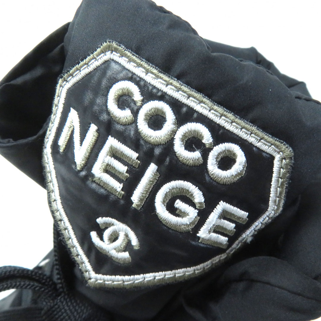Discounted 
 Great CHANEL short boots COCONEIGE COCONEIGE COCO Mark Leather and Nylon black Women 35.5 G34082