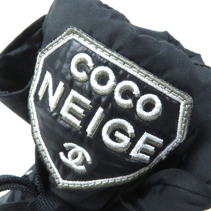 Discounted 
 Great CHANEL short boots COCONEIGE COCONEIGE COCO Mark Leather and Nylon black Women 35.5 G34082