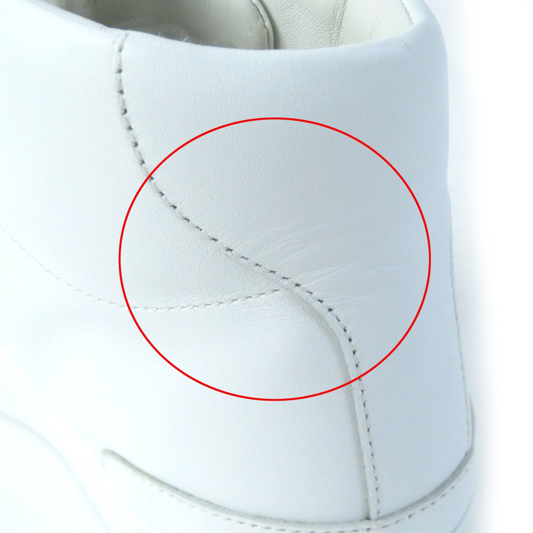 Discounted Great HERMES High cut sneakers Daydream kelly buckle white leather Women 36