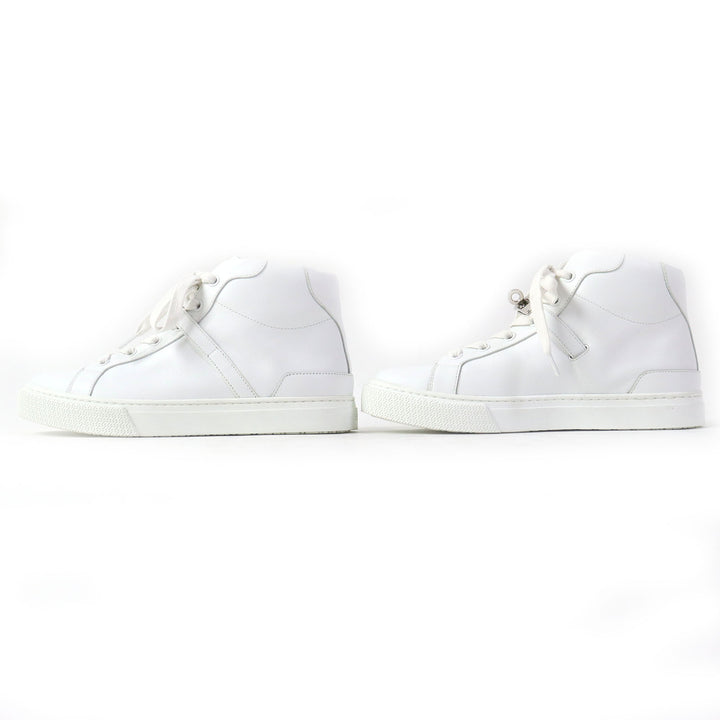 Discounted Great HERMES High cut sneakers Daydream kelly buckle white leather Women 36