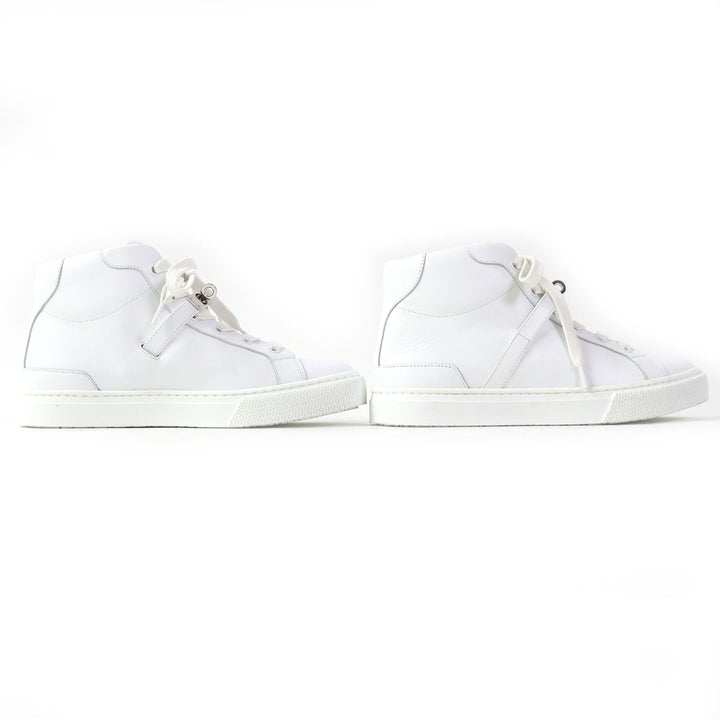 Discounted Great HERMES High cut sneakers Daydream kelly buckle white leather Women 36