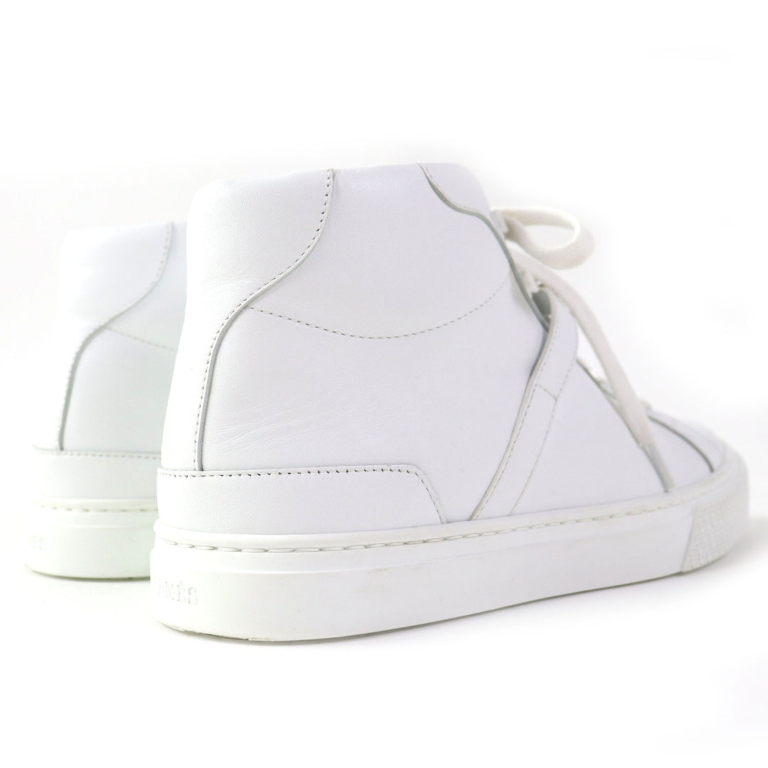 Discounted Great HERMES High cut sneakers Daydream kelly buckle white leather Women 36