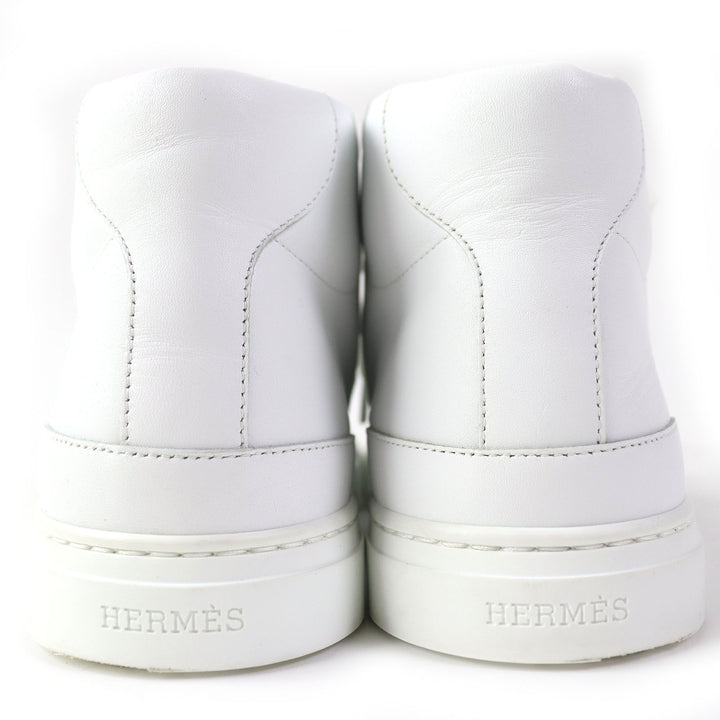 Discounted Great HERMES High cut sneakers Daydream kelly buckle white leather Women 36