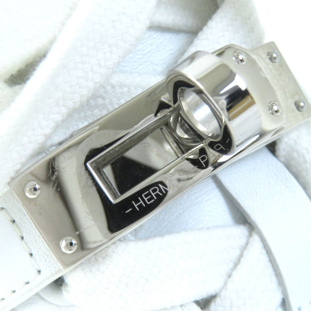 Discounted Great HERMES High cut sneakers Daydream kelly buckle white leather Women 36