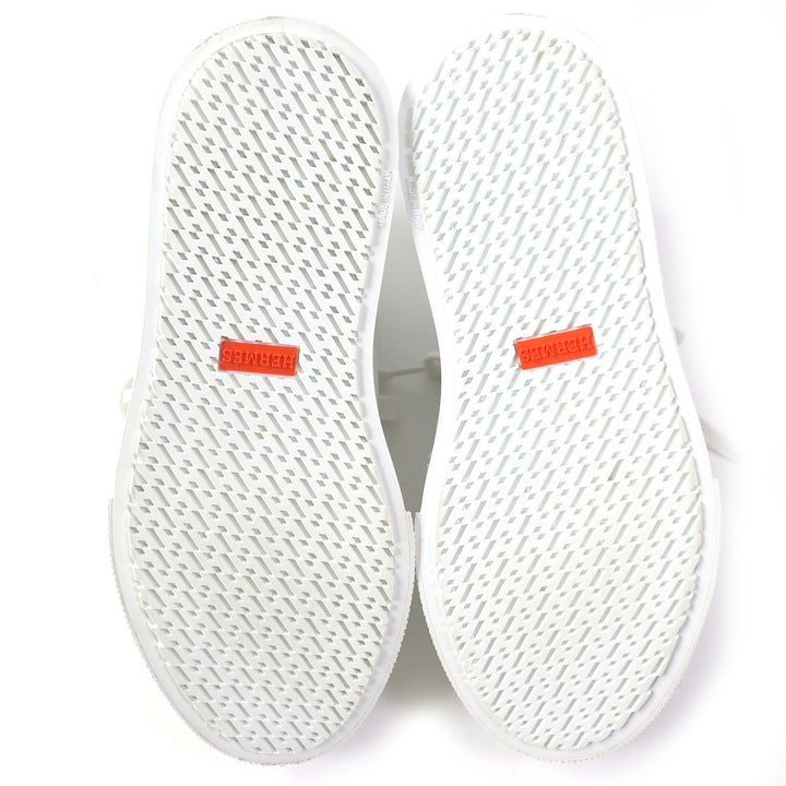 Discounted Great HERMES High cut sneakers Daydream kelly buckle white leather Women 36