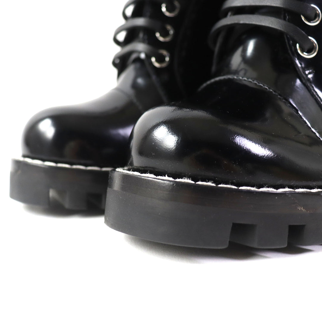 Discounted Great LOUIS VUITTON short boots Side zip lace-up ankle boots Women 36