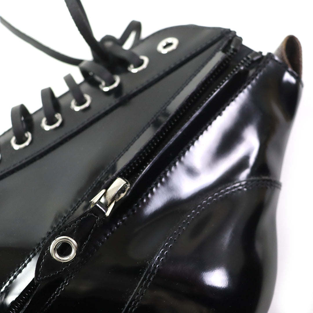 Discounted Great LOUIS VUITTON short boots Side zip lace-up ankle boots Women 36
