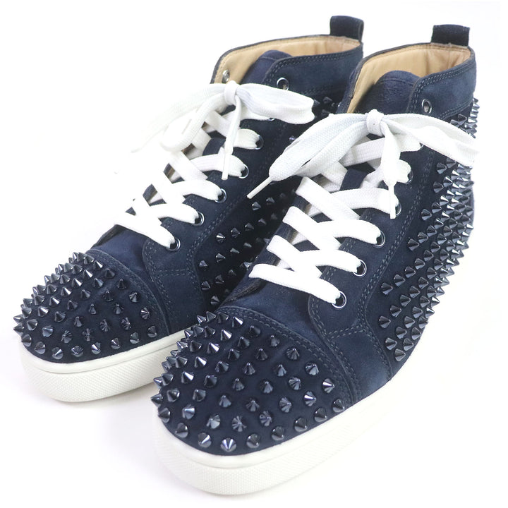 Discounted Excellent Christian Louboutin High cut sneakers LOUIS FLAT VV/SPIKES 40 3101212