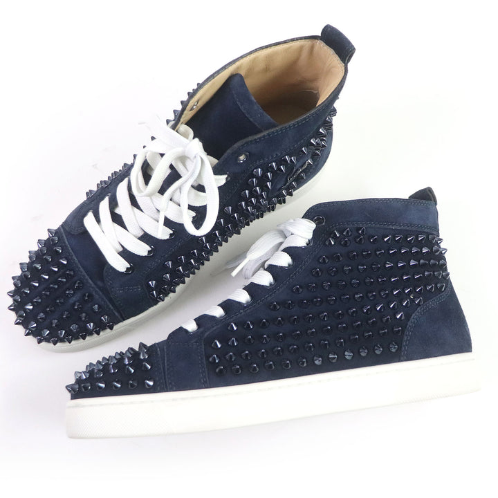 Discounted Excellent Christian Louboutin High cut sneakers LOUIS FLAT VV/SPIKES 40 3101212