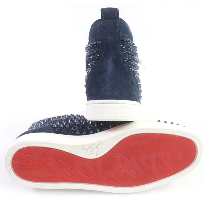 Discounted Excellent Christian Louboutin High cut sneakers LOUIS FLAT VV/SPIKES 40 3101212
