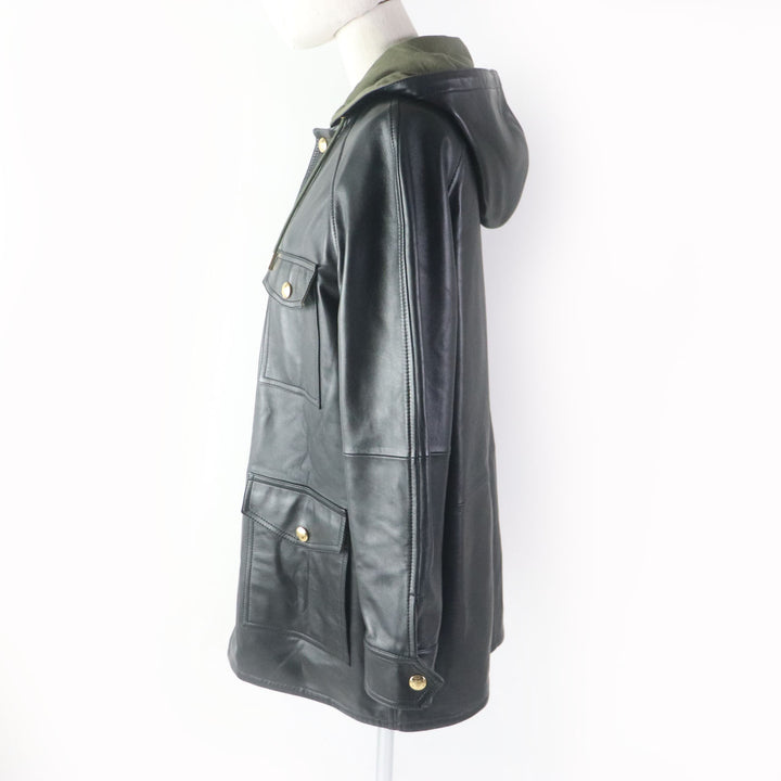 Discounted Great CELINE Parker Plonge lambskin oversized parka black cotton Women 34 2D493151T