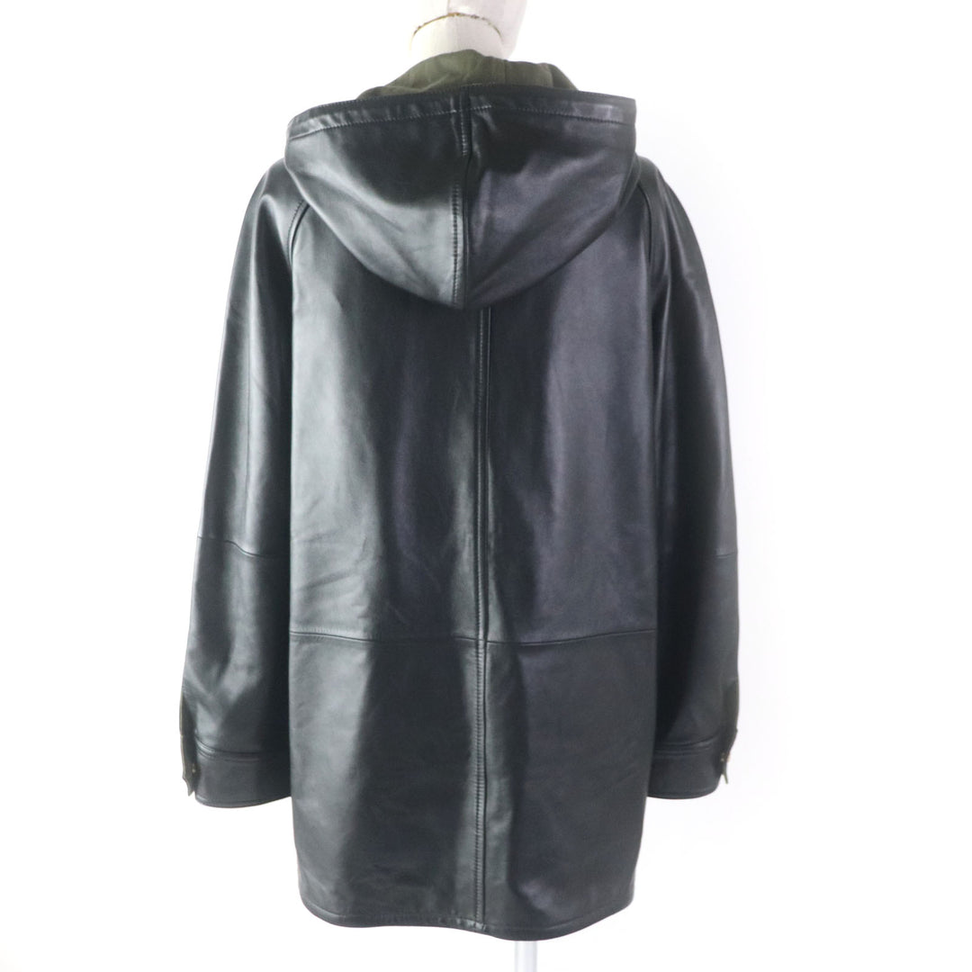 Discounted Great CELINE Parker Plonge lambskin oversized parka black cotton Women 34 2D493151T