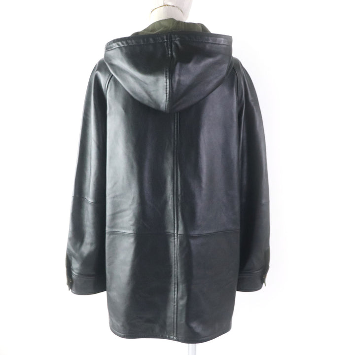Discounted Great CELINE Parker Plonge lambskin oversized parka black cotton Women 34 2D493151T