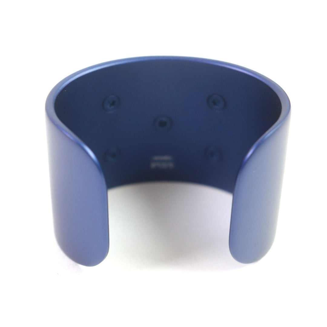 Discounted Excellent HERMES Bangle Cory Edssian Studded logo bracelet blue Women