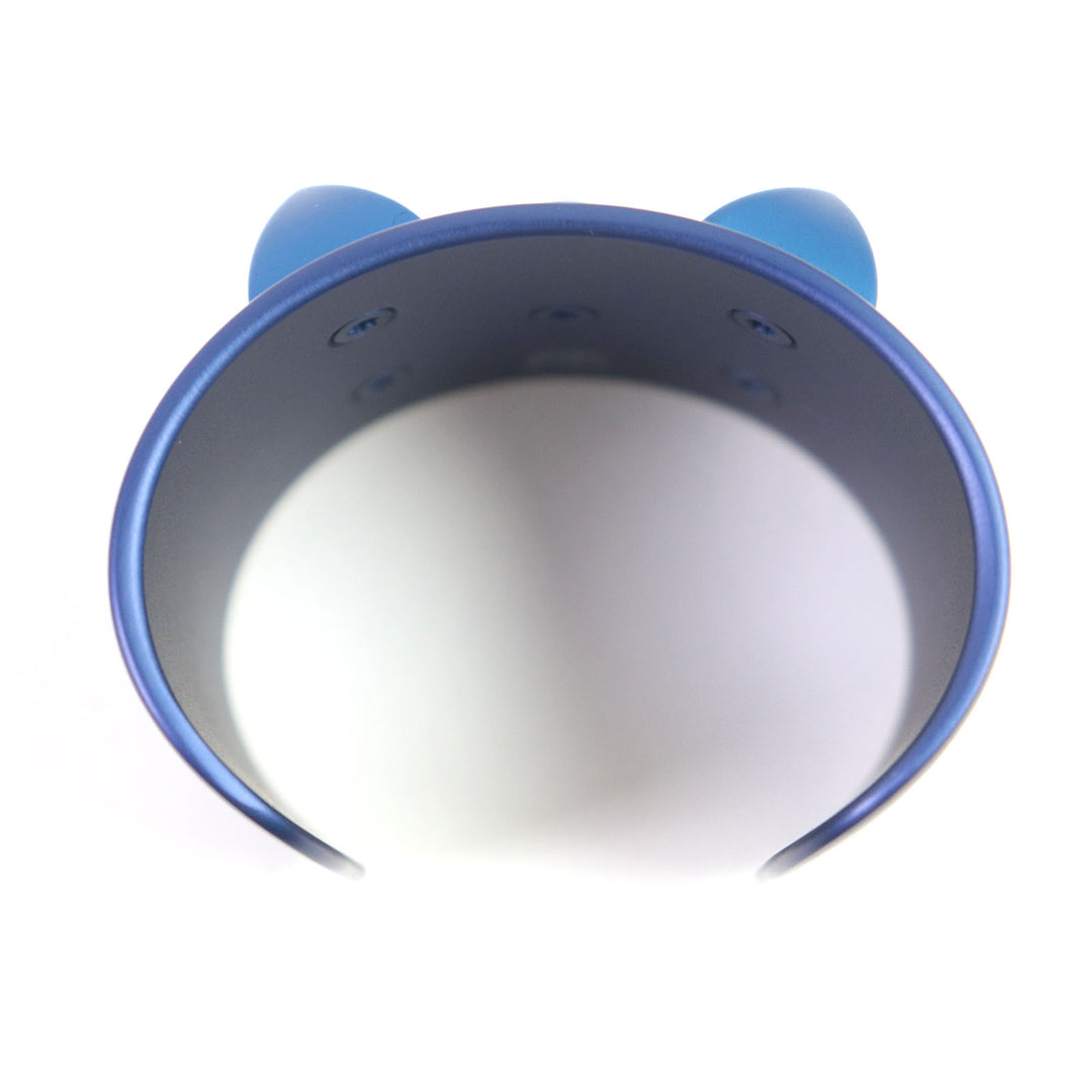 Discounted Excellent HERMES Bangle Cory Edssian Studded logo bracelet blue Women