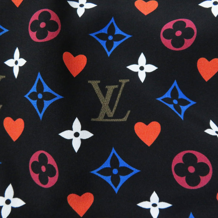 Discounted Excellent LOUIS VUITTON one piece Game On Ruffle Scoop Neck Babydoll silk 36
