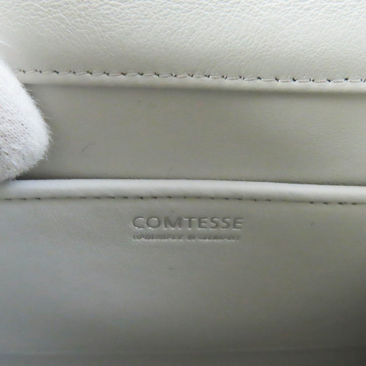 Discounted Pristine COMTESSE Handbag Princess Light gray leather Women 7166