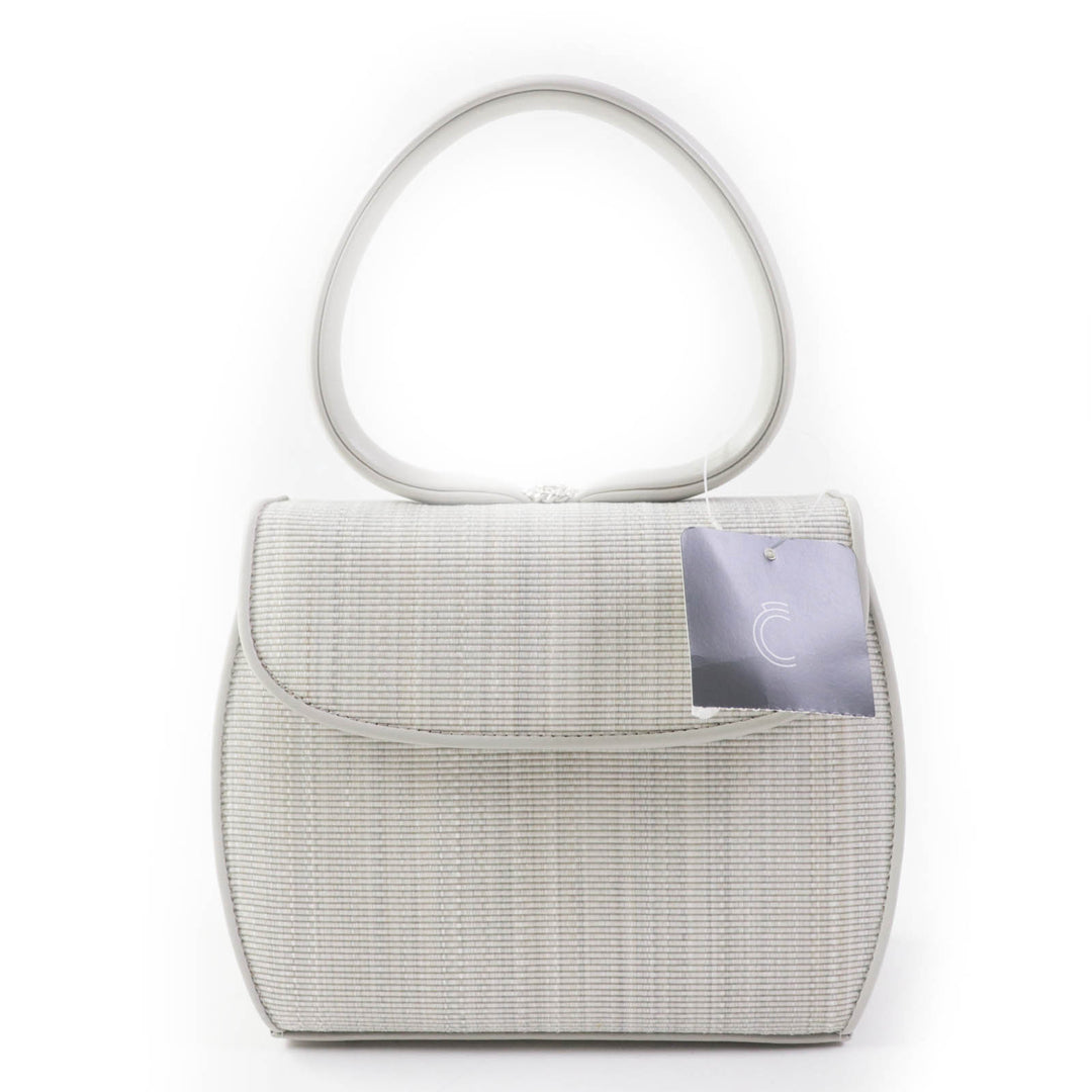 Discounted Pristine COMTESSE Handbag Princess Light gray leather Women 7166