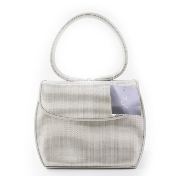 Discounted Pristine COMTESSE Handbag Princess Light gray leather Women 7166