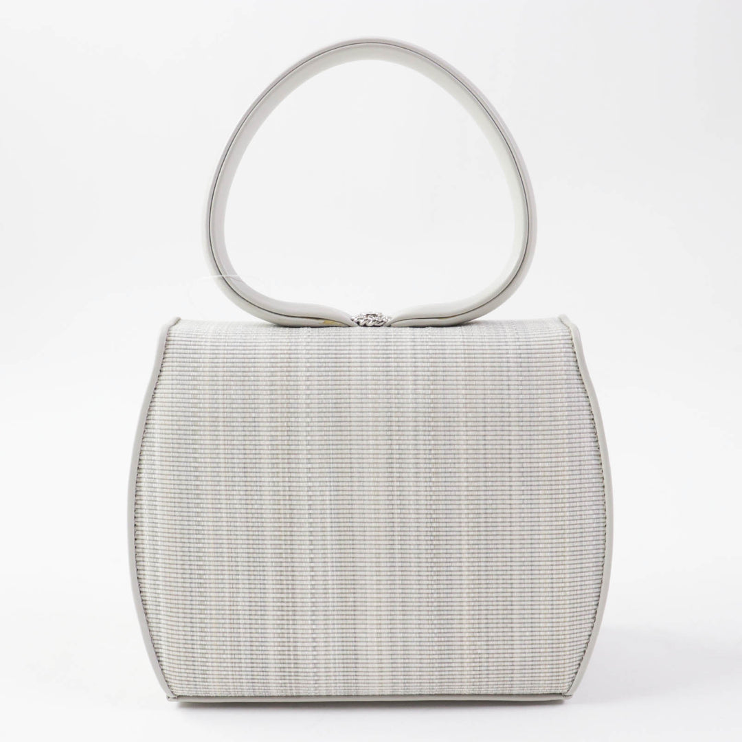 Discounted Pristine COMTESSE Handbag Princess Light gray leather Women 7166