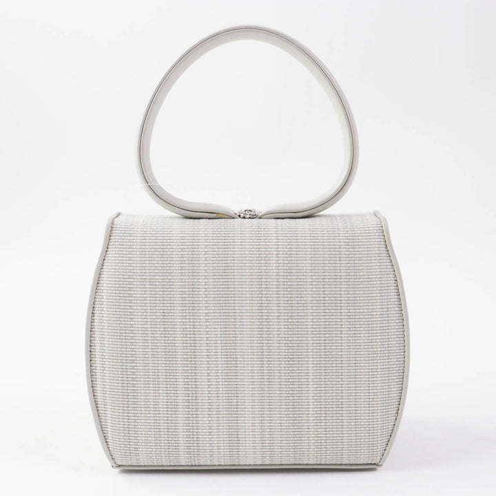 Discounted Pristine COMTESSE Handbag Princess Light gray leather Women 7166
