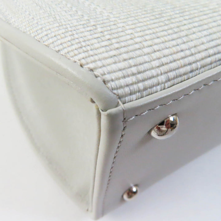 Discounted Pristine COMTESSE Handbag Princess Light gray leather Women 7166
