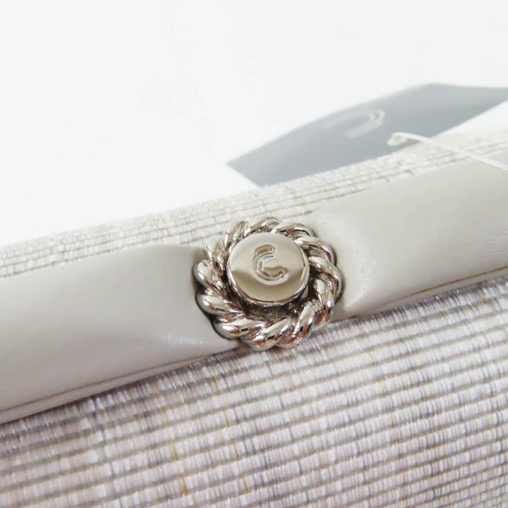 Discounted Pristine COMTESSE Handbag Princess Light gray leather Women 7166