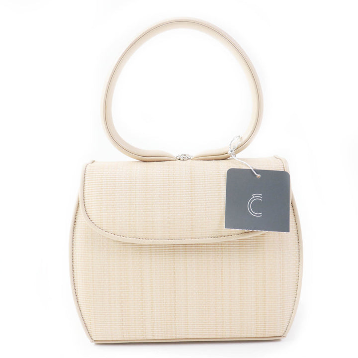 Discounted 
 Pristine COMTESSE Handbag Princess Horsehair beige leather Women 7166