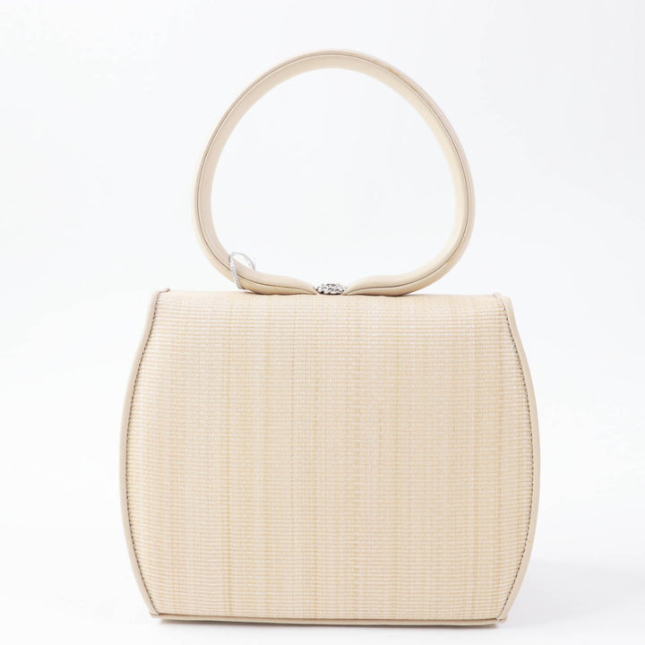 Discounted 
 Pristine COMTESSE Handbag Princess Horsehair beige leather Women 7166