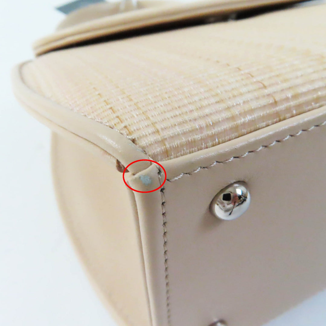 Discounted 
 Pristine COMTESSE Handbag Princess Horsehair beige leather Women 7166