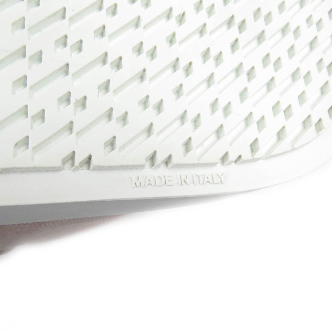 Discounted 
 Great HERMES High cut sneakers Daydream Kelly Metal Leather Canvas white Women 36.5