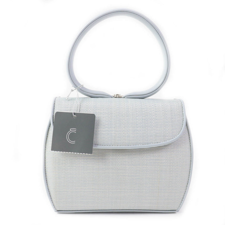 Discounted Pristine COMTESSE Handbag Princess Horsehair Light blue leather Women 7166